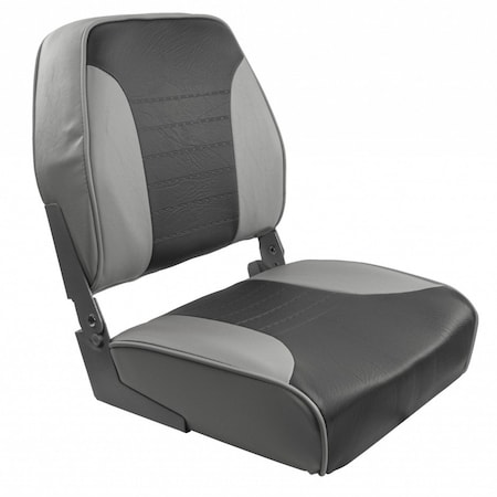 Springfield Marine Springfield Economy Multi-Color Folding Seat - Grey/Charcoal 1040653